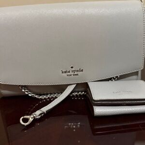 Kate Spade White Crossbody Bag with Wallet